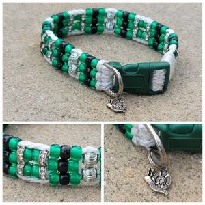 Custom Handmade Beaded Bling Dog Collar